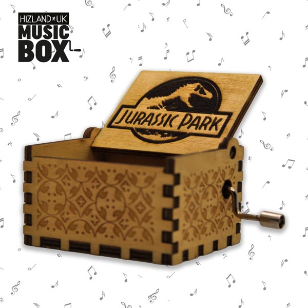 straw Y-carved wooden music box music gift boxes Jurassic theme music boxes decorative music boxes GB-ZLJ02-BK 
